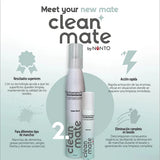 Paquete de limpieza y proteccción de telas: Cepillo + Clean mate 15 ml + Clean mate 150 ml + NANTO-TELAS 250 ML